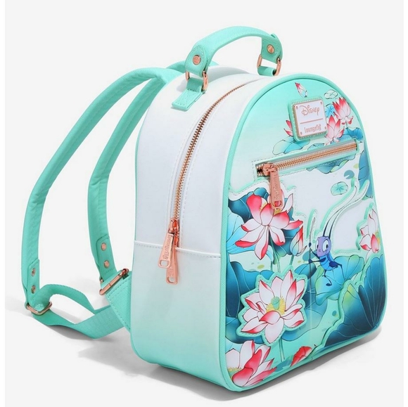 NWT Loungefly Mulan mini backpack and cardholder set - Picture 8 of 16